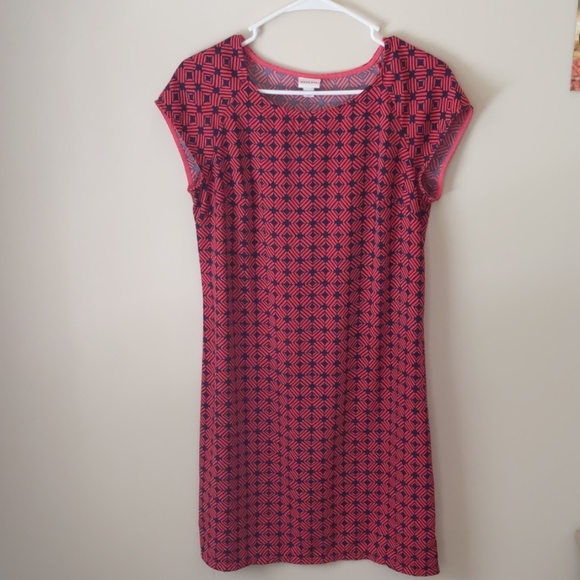 Merona Dresses & Skirts - Merona red and navy dress
